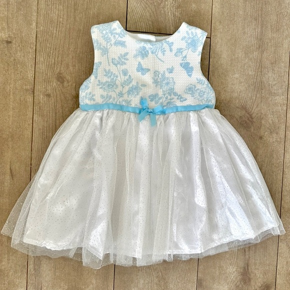 Nanette Baby 18 Month Toile Tulle Dress & Matching Peacoat Jacket- RARE - Picture 3 of 16